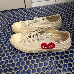Comme Des Garcons White Lowtop Converse